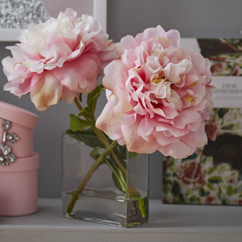 Creative Displays, Inc. Faux Pink Peony & Reviews Wayfair